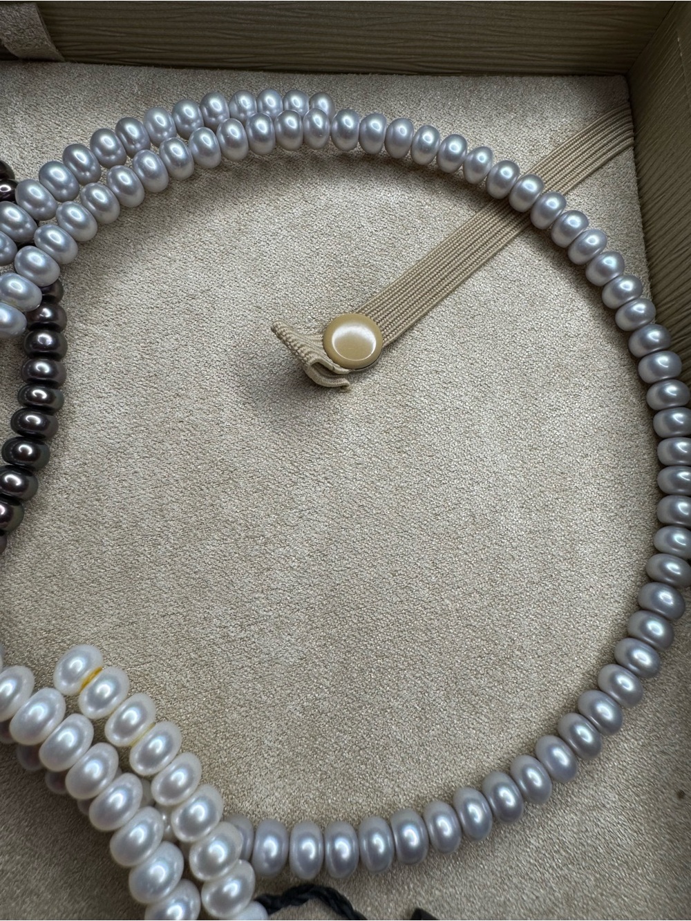 Honora Collection 3 Piece Pearl Coil Choker Set. - Picture 3 of 5